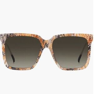 NWT Missoni 60mm Gradient Square Sunglasses with Hard Case & Cloth